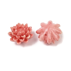 Synthetic Coral Dyed Carved Beads&nbsp;SHEL-Z003-03D-01
