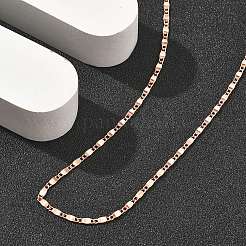 Brass Oval Link Chain Necklaces for Women&nbsp;NJEW-D302-26RG