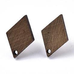 Walnut Wood Stud Earring Findings&nbsp;MAK-N033-005