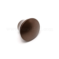 プラスチック製の丸いカーテンロッドフィニアル  ネジカーテンロッド  ココナッツブラウン  38.5x42mm  ピン：5mm&nbsp;FIND-WH0097-12