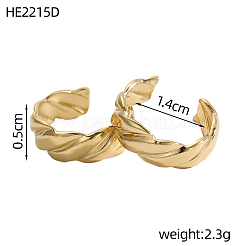 304 Stainless Steel Cuff Earrings&nbsp;STAS-OY011-48G