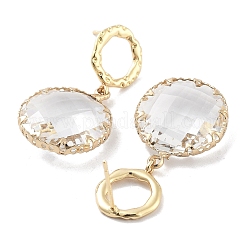 Brass Dangle Stud Earrings&nbsp;EJEW-Q800-36G
