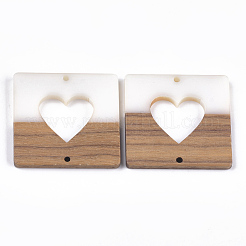 Resin & Walnut Wood Links connectors&nbsp;RESI-S367-01