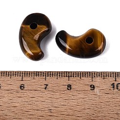 天然石タイガーアイペンダント  勾玉  21.5~22.5x12.5~14x6.5~8.5mm  穴：3~3.5mm&nbsp;G-S294-07B-11