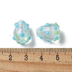 Handmade Foil Lampwork Bumpy Beads Strands&nbsp;FOIL-Z001-05A