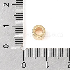 CCBプラスチックビーズ  コラム  ゴールドカラー  6x6x4mm  穴：3.5mm&nbsp;FIND-U003-18B-G