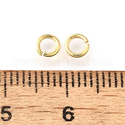 Brass Open Jump Rings&nbsp;KK-V007-004G-05