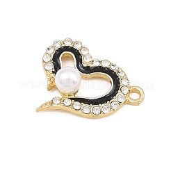 Alloy Rhinestone Pendants&nbsp;RB-CBA332B-08G