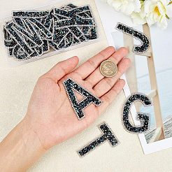 Glitter Rhinestone Iron On Patches&nbsp;DIY-FG0001-28B