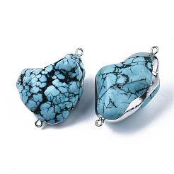 Synthetic Turquoise Links Connectors&nbsp;G-N0326-021