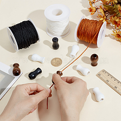 ナイロン糸  木製とプラスチック製のローラーブラインドペンダント  ミックスカラー  1.5mm&nbsp;DIY-PH0030-43