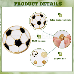 16Pcs Sport Enamel Pins&nbsp;JEWB-DC0001-24B