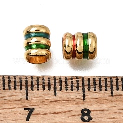 Brass Enamel Beads&nbsp;KK-G605-04G
