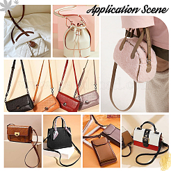 5個 5色調節可能なPUレザーバッグショルダーストラップ  合金回転式ナスカン付き  ミックスカラー  71.5~132x1.85cm  1pc /カラー&nbsp;FIND-PH0017-08