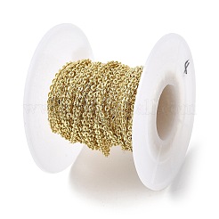 Brass Textured Cable Chains&nbsp;CHC-Z002-01G