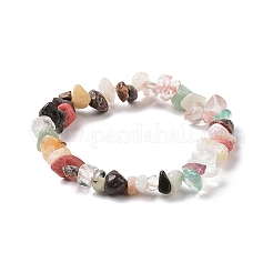 Mixed Gemstone Chips Stretch Bracelet for Kids&nbsp;BJEW-JB08431-02