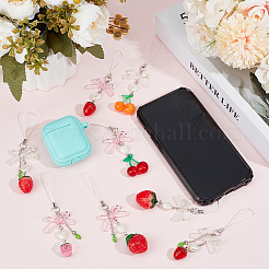 Resin & Acrylic Mobile Straps&nbsp;HJEW-BC00031