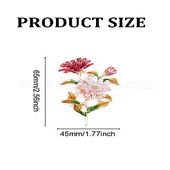 1Pc Daisy Enamel Pins&nbsp;JEWB-LP0010-06