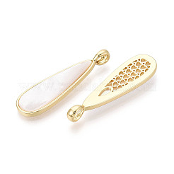 Natural White Shell Pendants&nbsp;X-KK-T073-65B