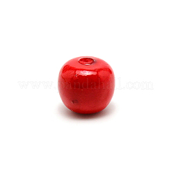 ミニ人工リンゴ  偽の果物シミュレーションフォームアップル  ホームディスプレイ装飾用  レッド  19x20mm&nbsp;DJEW-WH0039-01