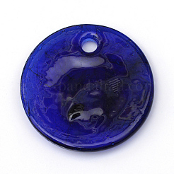 Handmade Evil Eye Lampwork Pendants&nbsp;X-LAMP-R134-25mm-01