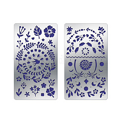 2Pcs 2 Style 304 Stainless Steel Cutting Dies Stencils&nbsp;DIY-FG0001-91