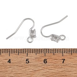 SHEGRACE Brass Pave Cubic Zirconia Earring Findings&nbsp;XGRQ4S735-742P