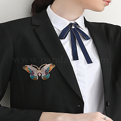 1Pc Butterfly Pave Colorful Rhinestone Brooch&nbsp;JEWB-LP0004-14
