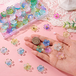 160Pcs 8 Styles Acrylic Bead Caps&nbsp;OACR-TA0004-53A