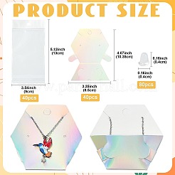 40Pcs Paper Jewelry Display Cards&nbsp;CDIS-FS0001-32D