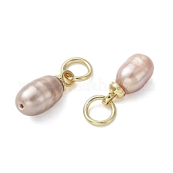 Natural Cultured Freshwater Pearl Pendants&nbsp;PALLOY-JF05301-01