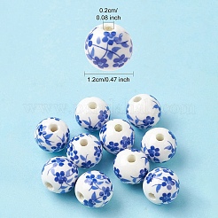 Handmade Porcelain Beads&nbsp;PORC-YW0001-06D
