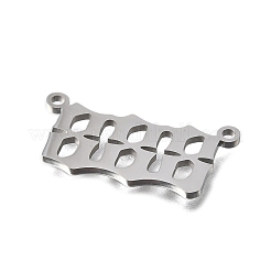 304ステンレスペンダント  8のチャーム  ステンレス鋼色  11.5x22x1mm  穴：1.4mm&nbsp;STAS-D382-04H-P