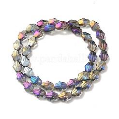 Transparent Electroplate Glass Beads Strands&nbsp;EGLA-F159-HR03