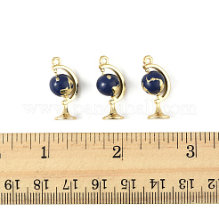10Pcs Light Gold Plated Alloy Enamel Pendants&nbsp;ENAM-FS0003-10