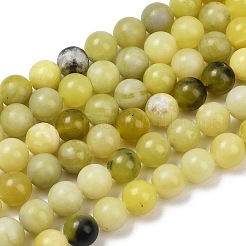 Natural Lemon Jade Beads Strands&nbsp;G-F591-27-6mm