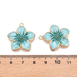Rack Plating Alloy Enamel Pendants&nbsp;ENAM-N056-365KCG-05