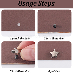 50Pcs 5 Colors Alloy Rivets Set&nbsp;PURS-CL0001-45A