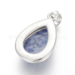 Natural Blue Spot Jasper Pendants&nbsp;G-L512-C13