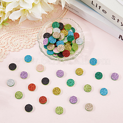 コットンパフュームパッド10セット  フラットラウンド  ミックスカラー  5/8x1/8インチ（1.5x0.3cm）  10個/セット&nbsp;FIND-SC0016-81