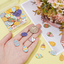 48Pcs 12 Style Alloy Enamel Pendants&nbsp;ENAM-SC0002-99