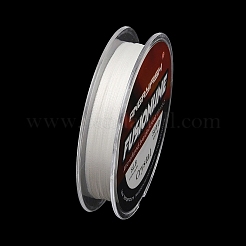 50ヤードのAngryfish Fusionline PEマイクロフューズ編み込みビーズ糸  ラウンド  ホワイト  0.17mm  引張強度：8ポンド&nbsp;OCOR-H111-17B-01