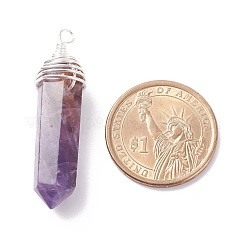 Natural Gemstone Pointed Pendants&nbsp;PALLOY-JF01312