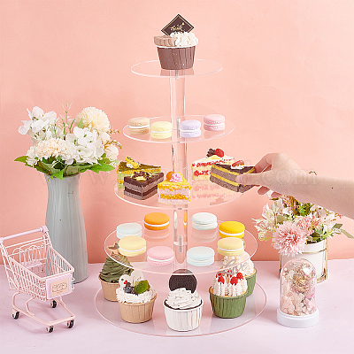 ディスプレイシェルフオーガナイザー　カップケーキ デザート 　収納　棚