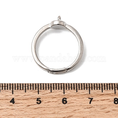Brass Adjustable Finger Ring Setting&nbsp;KK-P343-02P-1
