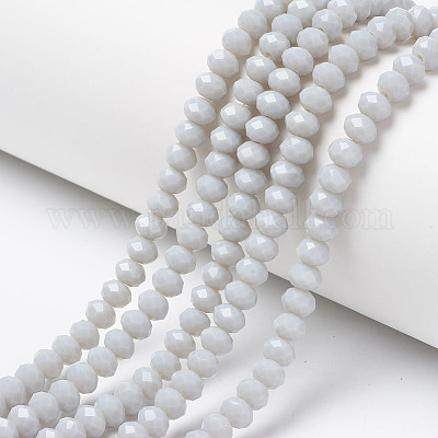 Opaque Solid Color Glass Beads Strands&nbsp;EGLA-A034-P6mm-D15-1