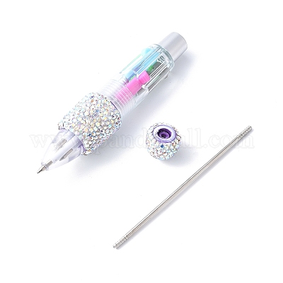 カスタムボールペン ペンビーズ ラインストーンビーズ 【1個/180yen】 カスタムボールペン ペンビーズ いちごラインストーンビーズ1個