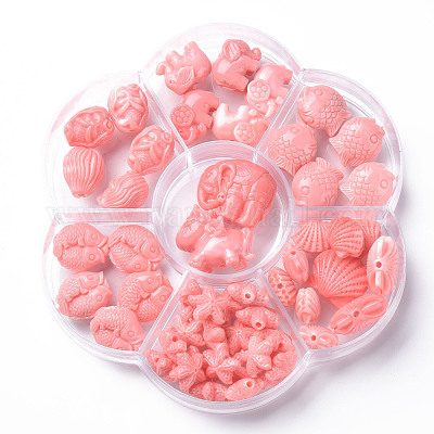 Synthetic Coral Beads&nbsp;CORA-N004-001-1