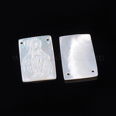 Natural White Shell Pendants&nbsp;SSHEL-D083-28-1