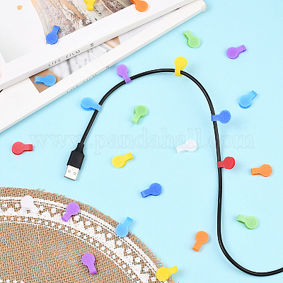 30Pcs Nylon Hook and Loop Cable Labels&nbsp;FIND-SP0004-89D-1